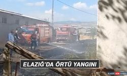 Elazığ’da Örtü Yangını