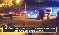 Düğün Konvoyunda Yolu Kapatan Tırlara 556 Bin Lira Ceza Yazıldı