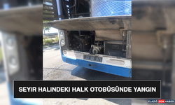 Seyir Halindeki Halk Otobüsünde Yangın