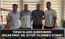 TÜFAD Elazığ Şubesinden Dekan Prof. Dr. Eyyüp Yıldırım’a Ziyaret