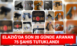 Elazığ'da Son 20 Günde Aranan 75 Şahıs Tutuklandı