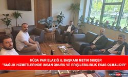 HÜDA PAR Elazığ İl Başkanı Metin Suiçer "Sağlık Hizmetlerinde İnsan Onuru ve Erişilebilirlik Esas Olmalıdır"
