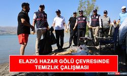 Elazığ Hazar Gölü Çevresinde Temizlik Çalışması