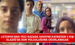 Letonya’daki Feci Kazada Hayatını Kaybeden 3 Kişi Elazığ’da Son Yolculuğuna Uğurlanacak