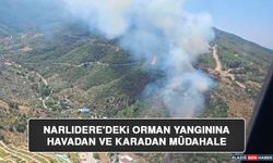Narlıdere'deki Orman Yangınına Havadan ve Karadan Müdahale