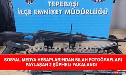 Sosyal Medya Hesaplarından Silah Fotoğrafları Paylaşan 2 Şüpheli Yakalandı