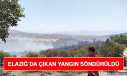 Elazığ’da Çıkan Yangın Söndürüldü
