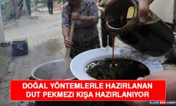 Doğal Yöntemlerle Hazırlanan Dut Pekmezi Kışa Hazırlanıyor