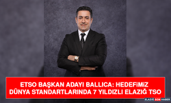 ETSO Başkan Adayı Ballıca: Hedefimiz Dünya Standartlarında 7 Yıldızlı Elazığ TSO