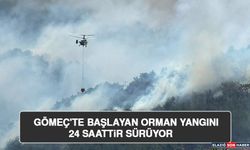 Gömeç'te Başlayan Orman Yangını 24 Saattir Sürüyor