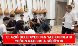 Elazığ Belediyesi’nin Yaz Kursları Yoğun Katılımla Sürüyor