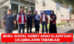 Mobil Sosyal Hizmet Aracı Elazığ’daki Çalışmalarını Tamamladı