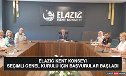 Elazığ Kent Konseyi Seçimli Genel Kurulu İçin Başvurular Başladı