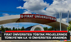 Fırat Üniversitesi TÜBİTAK Projelerinde Türkiye’nin İlk 10 Üniversitesi Arasında