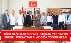 Türk Sağlık-Sen Genel Başkan Yardımcısı Yüksel Koçak'tan Elazığ'da Yoğun Mesai