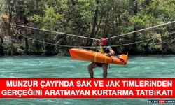 Munzur Çayı'nda SAK ve JAK Timlerinden Gerçeğini Aratmayan Kurtarma Tatbikatı