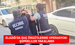 Elazığ’da Suç Örgütlerine Operasyon: Şüpheliler Yakalandı