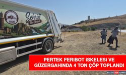 Pertek Feribot İskelesi ve Güzergâhında 4 Ton Çöp Toplandı