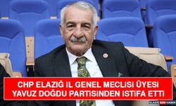 CHP Elazığ İl Genel Meclisi Üyesi Yavuz Doğdu Partisinden İstifa Etti
