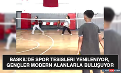 Baskil’de Spor Tesisleri Yenileniyor, Gençler Modern Alanlarla Buluşuyor