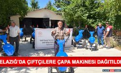 Elazığ’da Çiftçilere Çapa Makinesi Dağıtıldı
