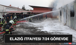 Elazığ İtfaiyesi 7/24 Görevde