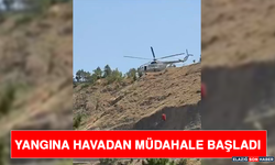 Yangına Havadan Müdahale Başladı