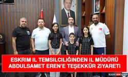 ESKRİM İl Temsilciliğinden İl Müdürü Abdulsamet Eren’e Teşekkür Ziyareti