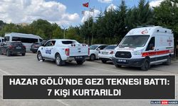 Hazar Gölü’nde Gezi Teknesi Battı: 7 Kişi Kurtarıldı