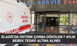 Elazığ’da Üstüne Çorba Dökülen 7 Aylık Bebek Tedavi Altına Alındı