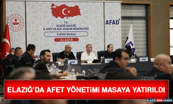 Elazığ'da Afet Yönetimi Masaya Yatırıldı