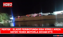 Pertek–Elazığ Feribotunda Kısa Süreli Arıza: Sefer Yedek Motorla Devam Etti