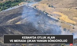 Keban'da Otluk Alan ve Merada Çıkan Yangın Söndürüldü