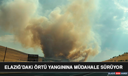 Elazığ’daki Örtü Yangınına Müdahale Sürüyor