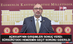 Açıkkapı’nın Girişimleri Sonuç Verdi: Sürsürü’deki Hemzemin Geçit Sorunu Giderildi