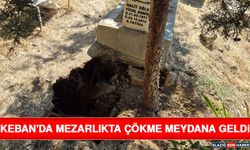 Keban'da Mezarlıkta Çökme Meydana Geldi