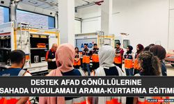 Destek AFAD Gönüllülerine Sahada Uygulamalı Arama-Kurtarma Eğitimi