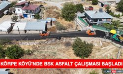 Körpe Köyü'nde BSK Asfalt Çalışması Başladı