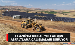 Elazığ’da Kırsal Yollar İçin Asfaltlama Çalışmaları Sürüyor