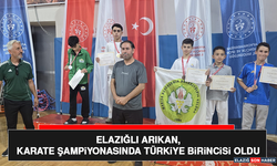 Elazığlı Arıkan, Karate Şampiyonasında Türkiye Birincisi Oldu