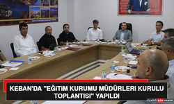 Keban'da "Eğitim Kurumu Müdürleri Kurulu Toplantısı" Yapıldı