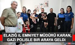 Elazığ İl Emniyet Müdürü Karan, Gazi Polisle Bir Araya Geldi