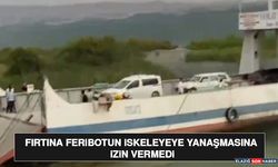Fırtına Feribotun İskeleyeye Yanaşmasına İzin Vermedi