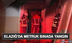 Elazığ'da Metruk Binada Yangın