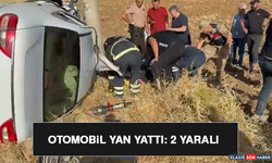 Elazığ'da Otomobil Yan Yattı: 2 Yaralı