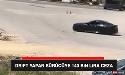 Drift Yapan Sürücüye 140 Bin Lira Ceza