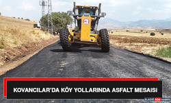 Kovancılar’da Köy Yollarında Asfalt Mesaisi