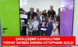 Çatalçeşme İlkokulu’nda Ferhat Batmaz Anısına Kütüphane Açıldı