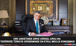 ORC anketinde zirve Gürsel Erol’un: Terörsüz Türkiye gündeminde en etkili Meclis konuşması