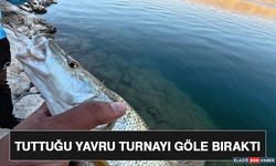 Tuttuğu Yavru Turnayı Göle Bıraktı